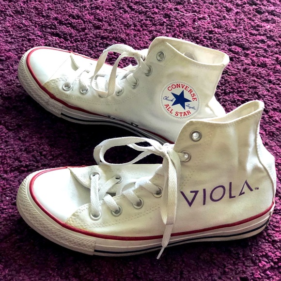 New Chuck converse sneakers, branded by Viola - Picture 1 of 3